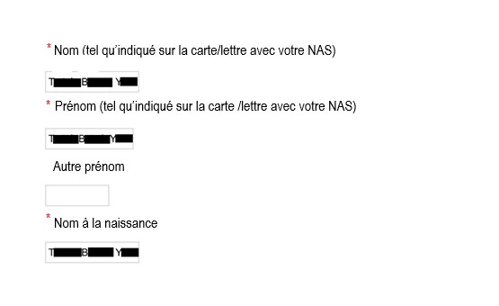 Formulaire de demande de prestations d'assurance-emploi rempli